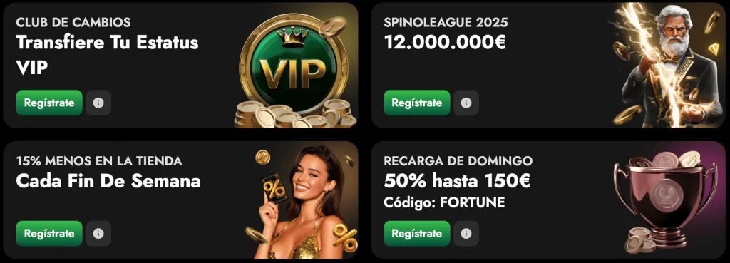 Bonus en Oscar Spin España